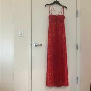 Elegant Red Evening Gown
